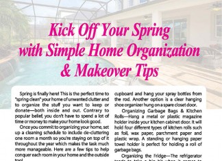 Spring Cleaning: Home Organization & Makeover Tips