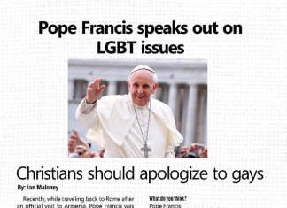 Pope Francis: “Christians Should Apologize to Gays”