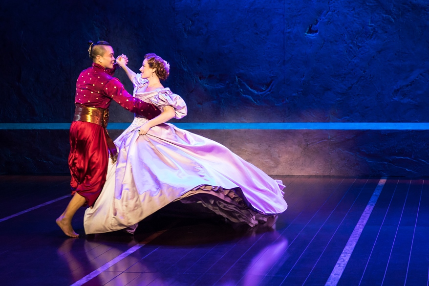 King_Jose Llana and Laura Michelle Kelly in Rodgers & Hammerstein’s The King and I. Photo by Matthew Murphy