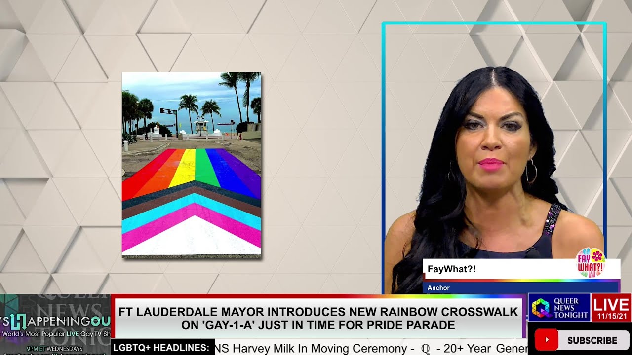 Fort Lauderdale Mayor Introduces New Rainbow Crosswalk On ‘Gay-1-A’
