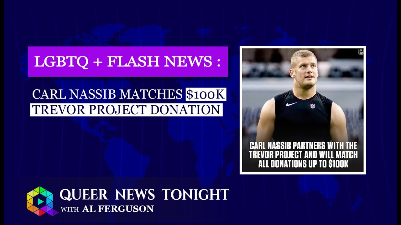 Carl Nassib Matches Previous Year’s The Trevor Project Donation