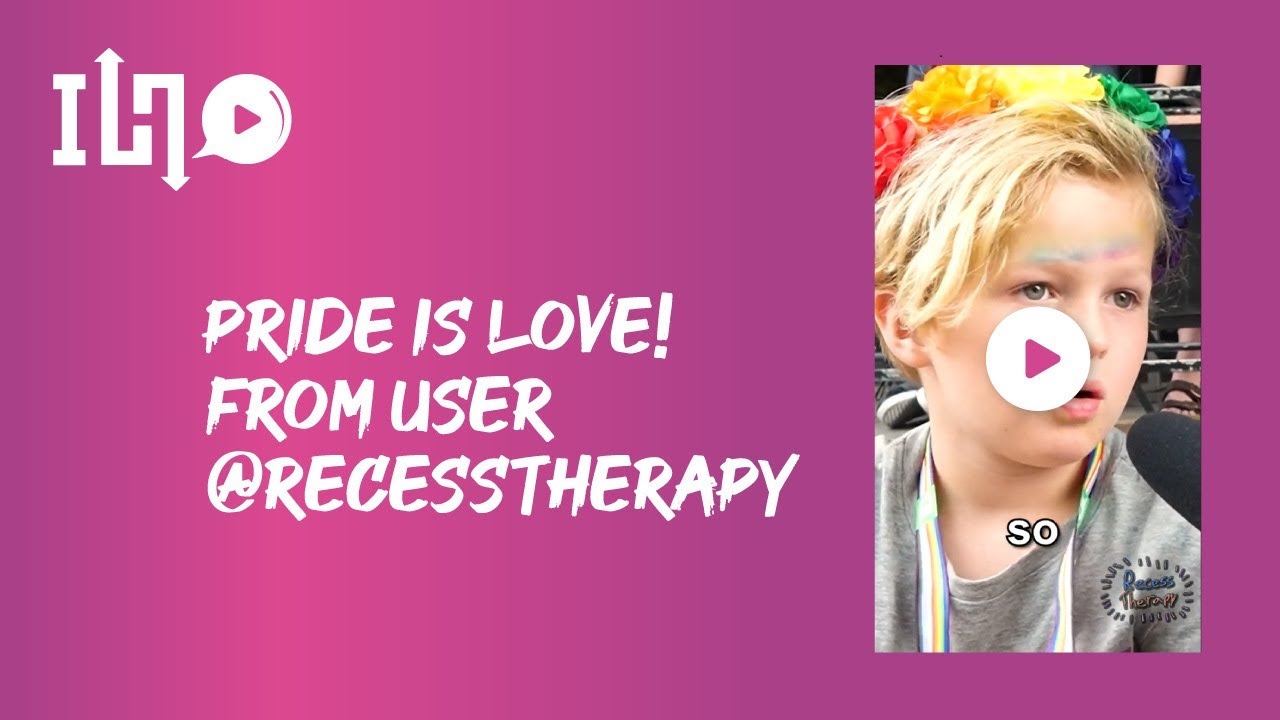 Pride Is Love! From User @RecessTherapy