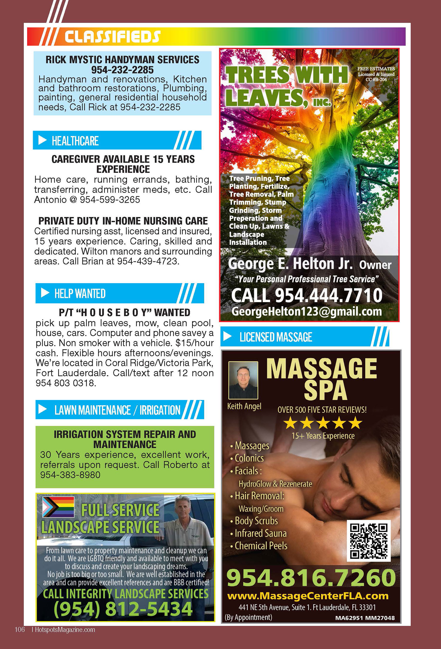 Gay, Lesbian, Transgender, Bisexual Classified Listings Florida | Hotspots!  Magazine