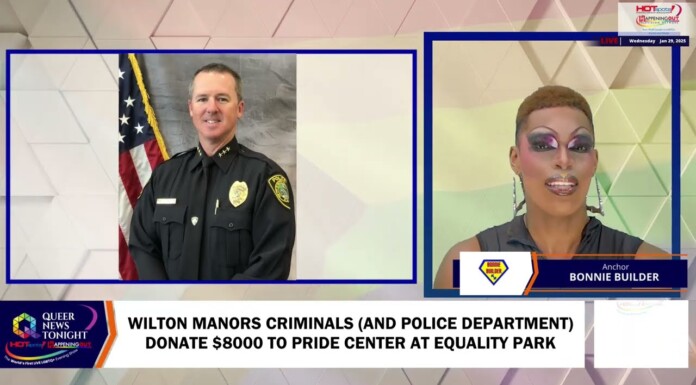 Wilton Manors Criminals (And Police Department) Donate $8000 To Pride Center At Equality Park