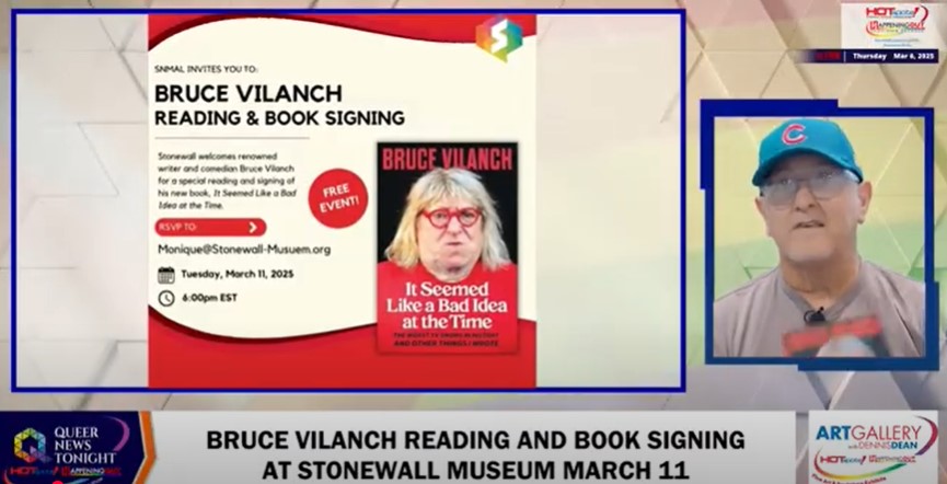 Bruce Vilanch Reading And Book Signing At Stonewall Museum March 11 ...