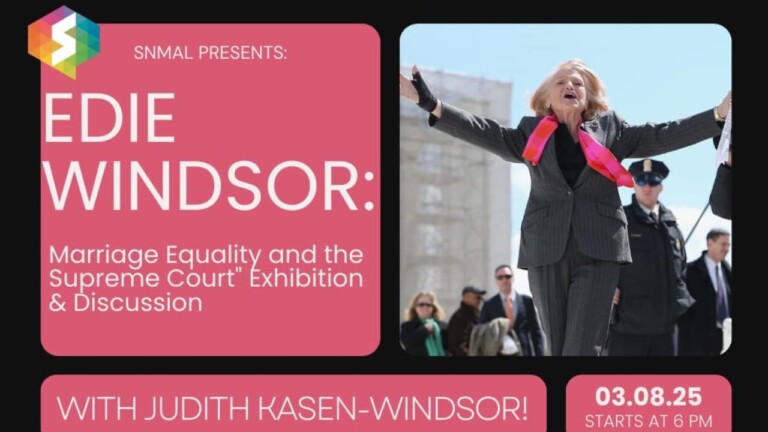 Edie Windsor And Marriage Equality at Stonewall Museum With Judith Windsor March 8