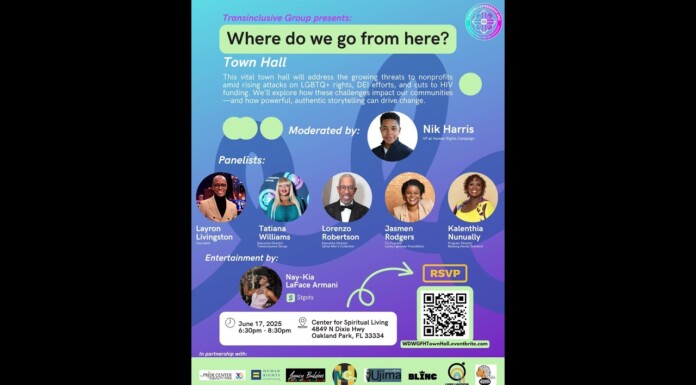 30 Days Of Pride: Transinclusive Group ‘Where Do We Go From Here?’ Town Hall At Center For Spiritual Living June 17