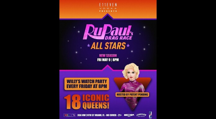 RuPaul’s Drag Race All Stars Watching Party on Fridays at Willy’s Neighborhood Bar