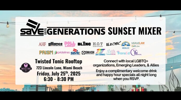 SAVE LGBTQ Sunset Mixer, July 25