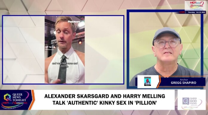 Alexander Skarsgard And Harry Melling Talk ‘Authentic’ Kinky Sex In ‘Pillion’