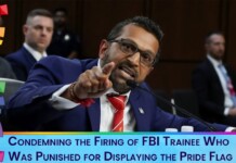 Queer God Squad Condemns the Firing of an FBI Trainee Who Was Punished for Displaying the Pride Flag