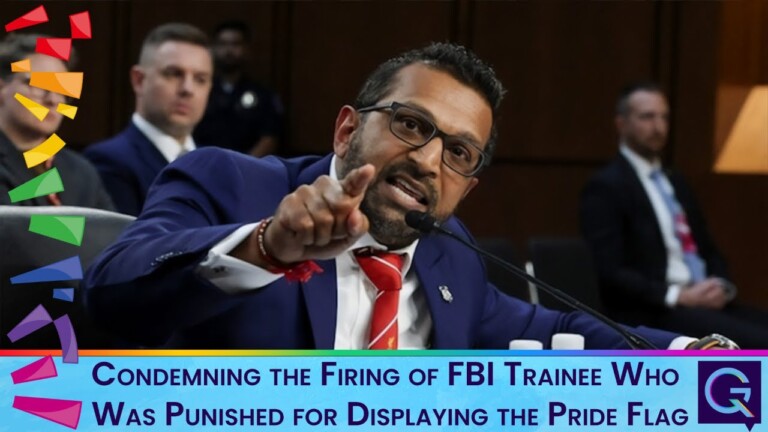 Queer God Squad Condemns the Firing of an FBI Trainee Who Was Punished for Displaying the Pride Flag
