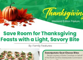 Save Room for Thanksgiving Feast with a Light, Savory Bite