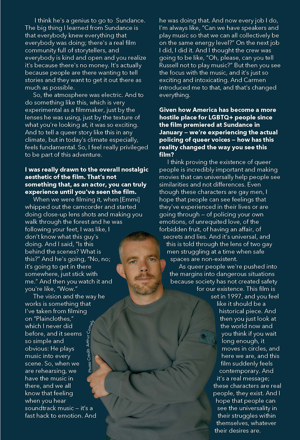 The Power of Storytelling According to Russell Tovey | Hotspots Magazine Hotspots Magazine