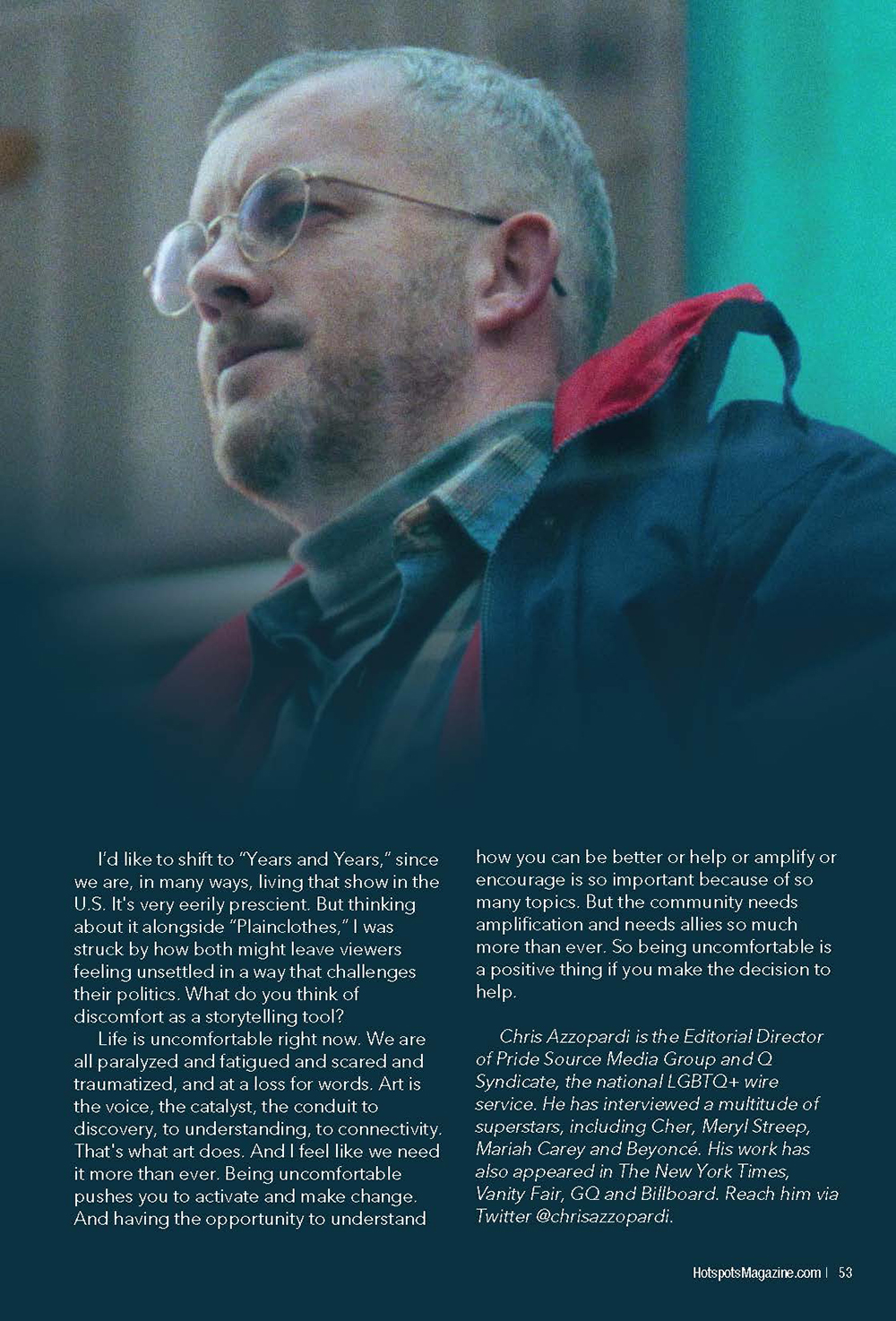 The Power of Storytelling According to Russell Tovey | Hotspots Magazine Hotspots Magazine