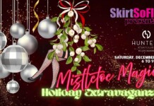 Mistletoe Magic Holiday Extravaganza Saturday December 13 at Hunters Nightclub