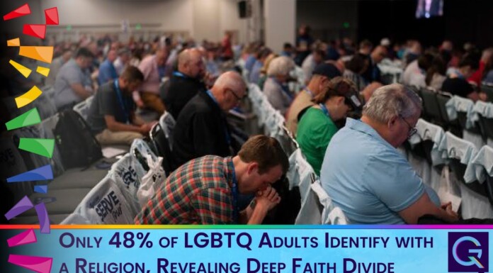 Only 48% of LGBTQ Adults Identify with a Religion, Revealing Deep Divide with Organized Faith