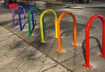 After DeSantis Bans Inclusive Street Art St. Pete Installs Progress Pride Bike Racks