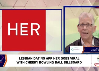 Lesbian Dating App HER Goes Viral With Cheeky Bowling Ball Billboard