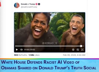 White House Defends Racist AI Video of Obamas Shared on Donald Trump’s Truth Social