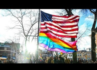 Pride Flag Re-Raised at Stonewall