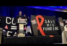 HIV Activists Conduct Mock Funeral to Protest Funding Cuts Threatening Lifesaving Care Nationwide