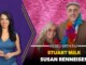 Thumbnail for the video 'In Bed with Fay' showing a woman in a blue dress on the left and a couple on the right against a pink backdrop; text reads 'STUART MILK' and 'SUSAN RENNEISEN'