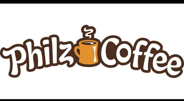 A California-Based Coffee Chain Has Ordered The Removal Of Pride Flags From Its Stores Philz Coffee logo with stylized brown letters and an orange steaming cup between the words Philz and Coffee.