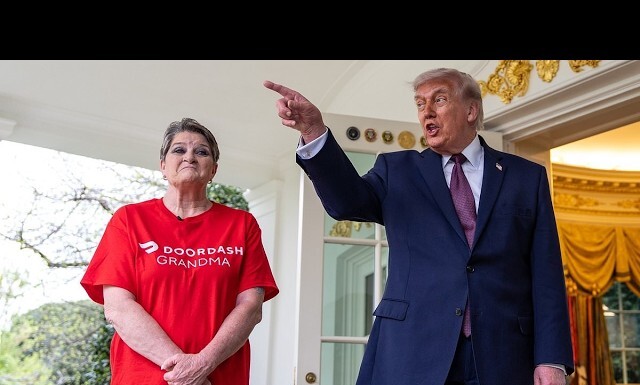 Trump Asks Doordash Driver About Trans Athletes; She Shuts It Down