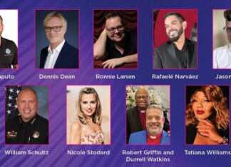 Ten headshots displayed in two rows with captions: Chris Caputo, Dennis Dean, Ronnie Larsen, Rafaé Narváez, Jason Parsley, William Schultz, Nicole Stodard, Robert Griffin and Durrell Watkins, Tatiana Williams.