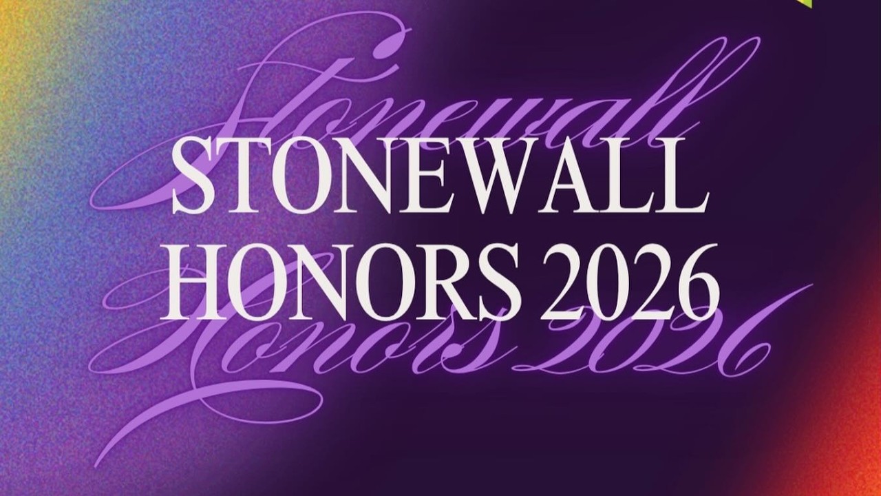 Stonewall Honors 2026 on May 30 in Fort Lauderdale Annual Stonewall Honors 2026 poster with a purple gradient background and decorative script text.