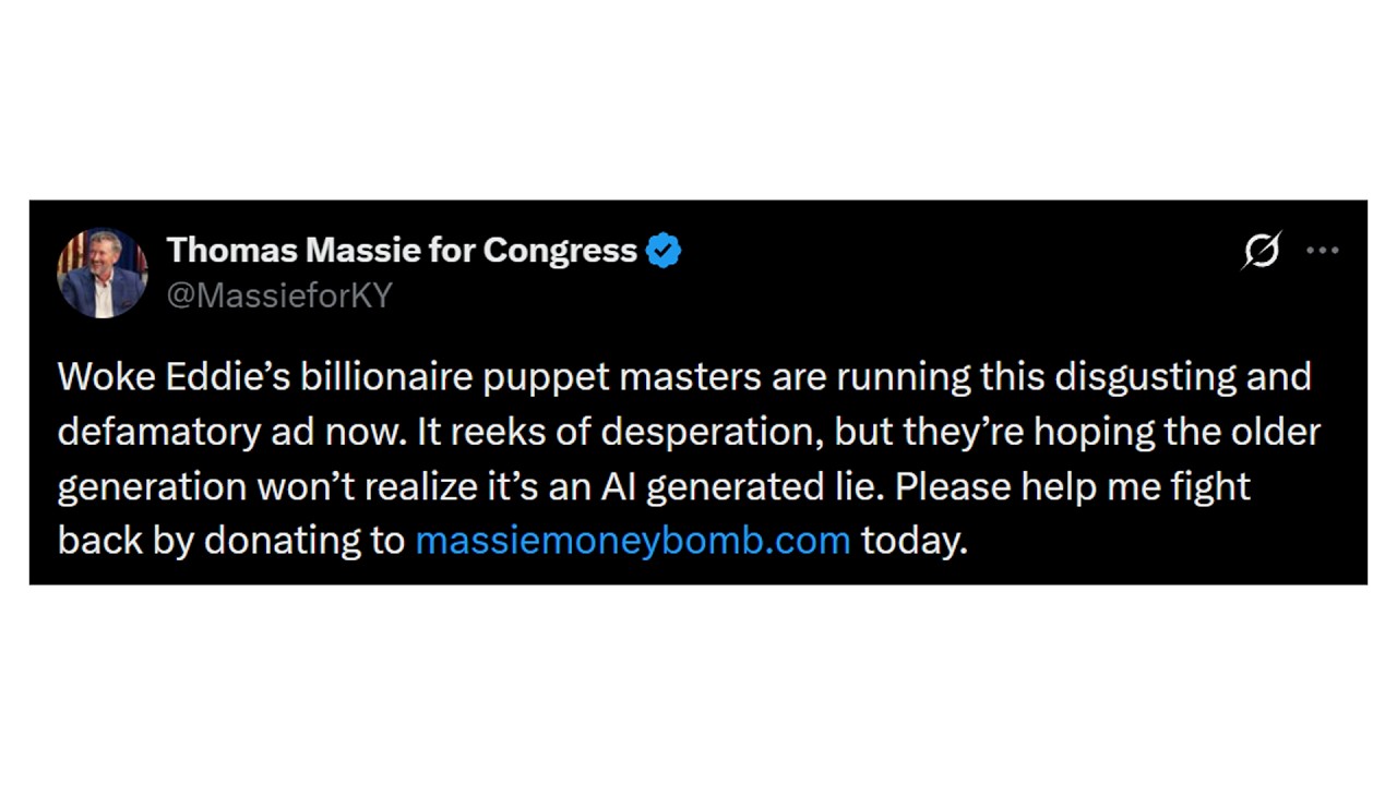 AI Deepfake “Throuple” Ad Sparks Republican Feud in Kentucky Primary
