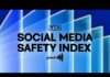 Title slide: 2026 Social Media Safety Index with the glaad logo on a blue abstract background