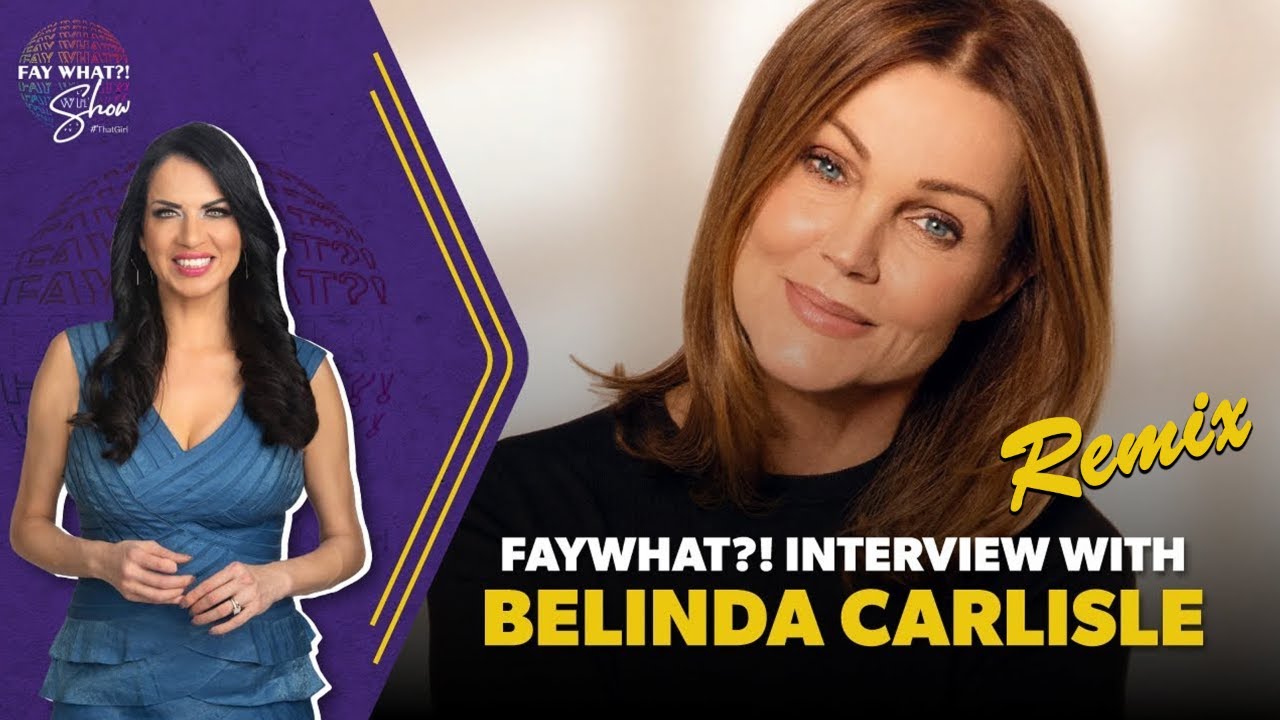 Promotional video thumbnail: two women, one in a blue dress on the left and a close-up portrait on the right, with a purple geometric panel in between and bold 'Remix' text at the bottom right.