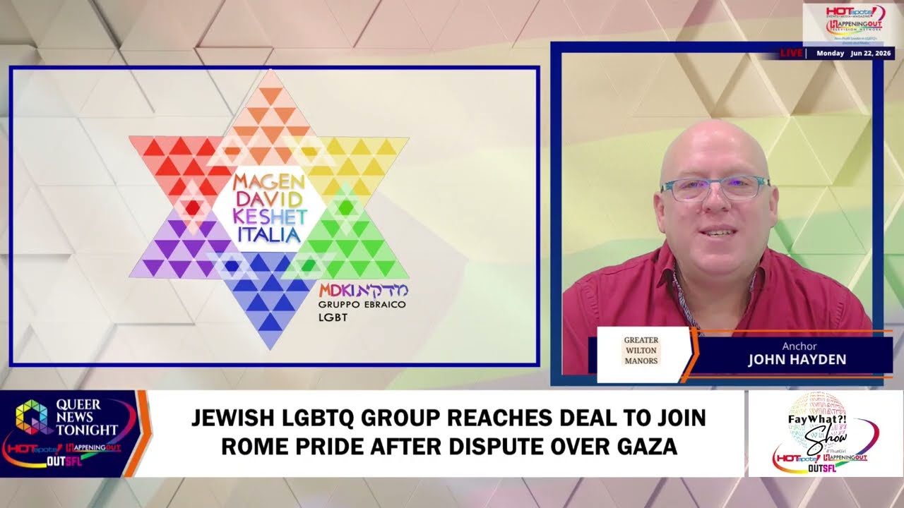 Jewish LGBTQ Group Reaches Deal to Join Rome Pride After Dispute Over Gaza
