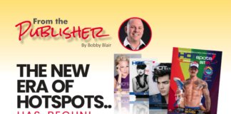 From The Publisher: The New Era Of Hotspots Promotional graphic for a publication: headline 'The New Era of Hotspots... Has Begun!' with 'From the Publisher' and an author photo on a yellow gradient background amidst magazine covers.