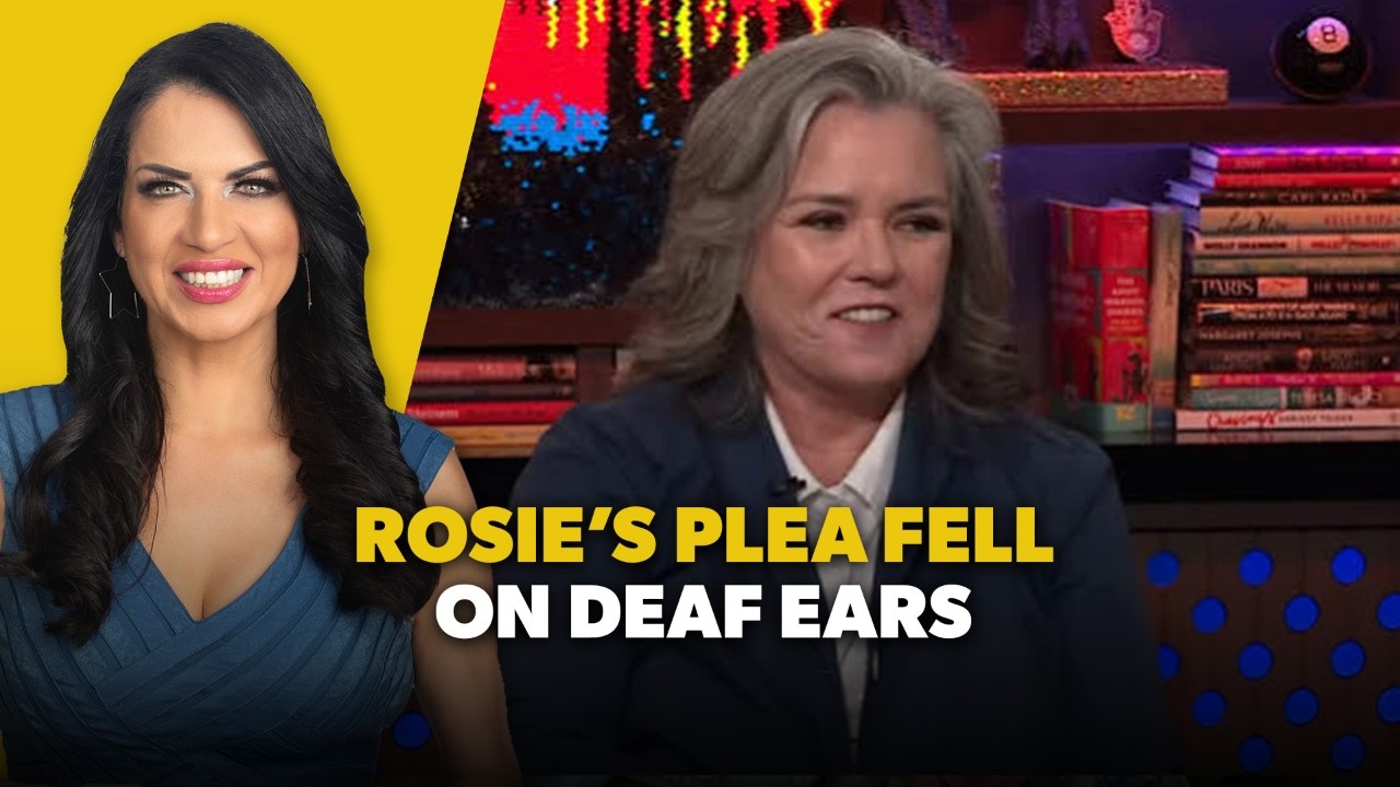 Thumbnail: smiling woman on a yellow panel left, and a talk-show guest speaking on the right with a bold caption about Rose's plea fell on deaf ears.