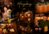 Heyday Miami: A “Hollywood” Gem Collage of a chic Miami bar: two women at the counter with cocktails, a cheese and charcuterie board, and a bartender mixing drinks under a Heyday Miami sign.
